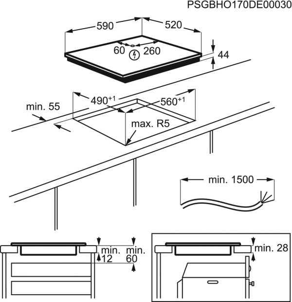 AEG IKB6430SFB | 60 cm