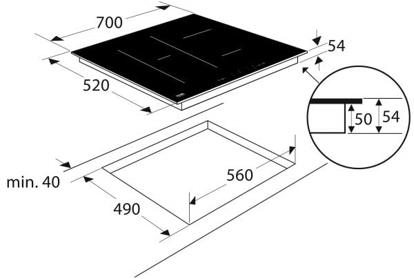 ETNA KIF670ZT | 70 cm