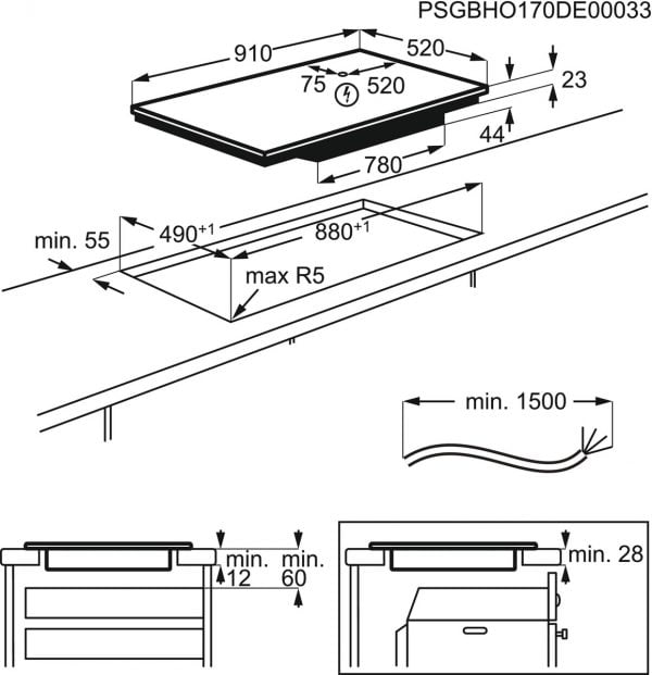 AEG IKE9547SFB | 90cm