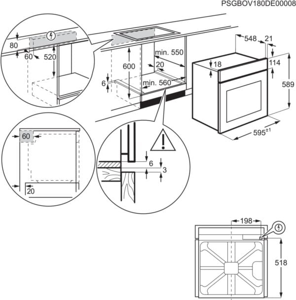 AEG BEB331010M | 60 cm